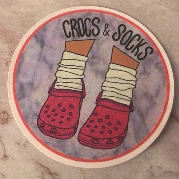 Crocs and Socks Sticker - Picture 2 of 7